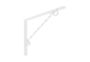 Кронштейн фигурный Домарт 250х200 белый (г.Балаково)