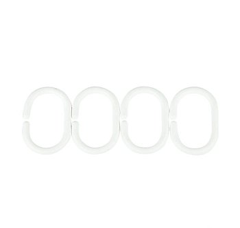 Кольца для штор пластик.белый 12шт.