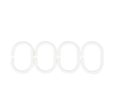 На картинке «Кольца для штор пластик.белый 12шт.»