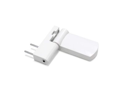 На картинке «ЛДМ DH-R-23.2 (01)  (Ral 9016) петля до 80 кг белая для пластик. дверей (30)»