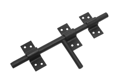 На картинке «Засов гаражный ЗУ-250мм универсальный, черный (Домарт)»