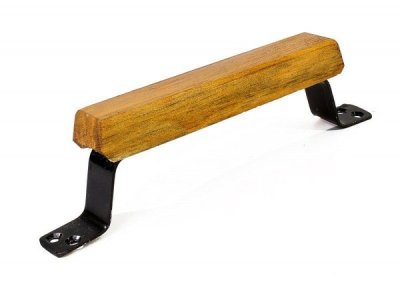 На картинке «Ручка-скоба РС-100 Пл Эконом с деревянной накладкой»