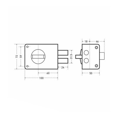 На картинке «Замок накладной ЗН1-3 (под Исеть-MF603)»
