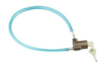 На картинке «Замок тросовый "Trodos" АМ- 630мм ключ»