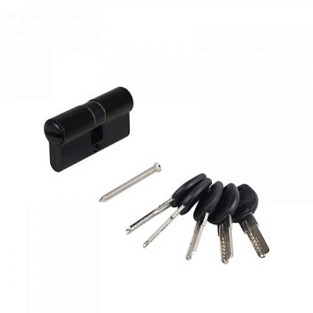 Механизм цилиндровый Аллюр Латунь ЦМП 60-5К перфоключей,черный