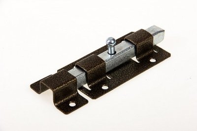 На картинке «Задвижка дверная ЗД-06 L-140мм квадратный засов, бронза (М-К)»