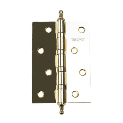 На картинке «Петля "Trodos"100х70х2,5 мм  4BB конус золото (PB)*»