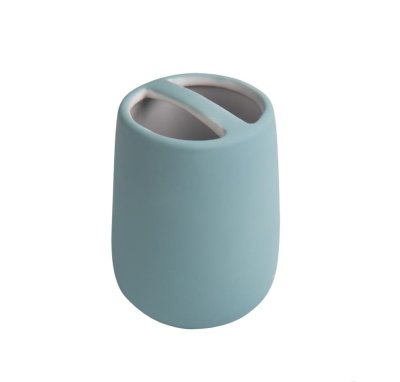 На картинке «Подставка д/зубн. щеток керамика Soft голубая B4333A-3B»