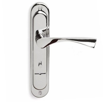 На картинке «Ручка на планка HP-77.0323-C-CP-L  (для замков Гардиан 1011, 3011)»