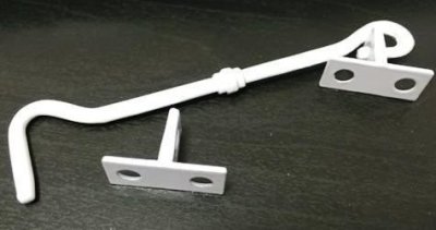 На картинке «Крючок ветровой большой, белый»