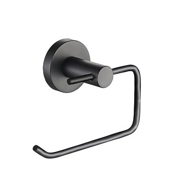 На картинке «Держатель для туалетной бумаги Zenfort "20586-1" открытый, чёрный»