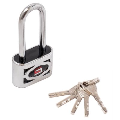 На картинке «Замок навесной БУЛАТ ВС 3-П40-01 ПЛ стальной 5кл. d=6мм »