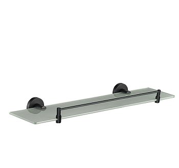 Полка стеклянная с бортиком Black 20553