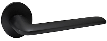 На картинке «Ручка раздельная Vrata "2118" круг 03, черный матовый»