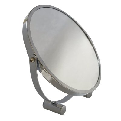 На картинке «Зеркало настольное BIC-0065 хром d-17 см»