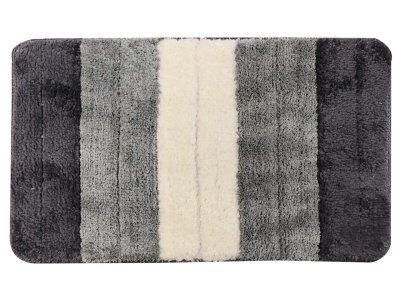 На картинке «Коврик "Палитра" 45х75 см микрофибра, серый»