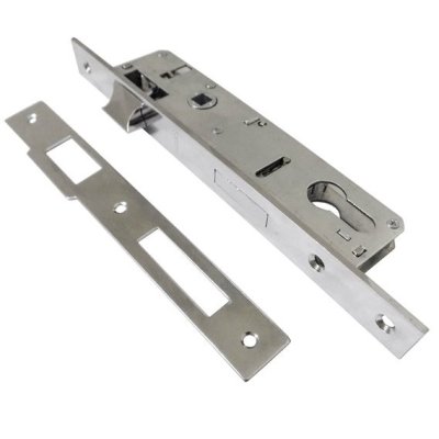 На картинке «Корпус врезного замка "Trodos" 153-20 CP хром (85мм)»