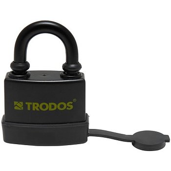 Замок навесной Trodos BC-IG1-45 всепогодный с одной секретностью, чугун, черный