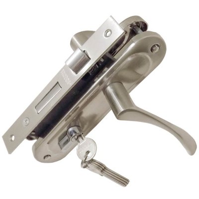 На картинке «Замок врезной "Trodos" ЗВ61/76 SN, никель»