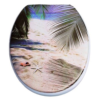 Сиденье д_унитаза мягкое SYL-2046 Пальма