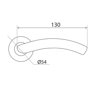 На картинке «Ручка дверная "Trodos" AL-56 AB/CP/CP хром/бронза/хром»