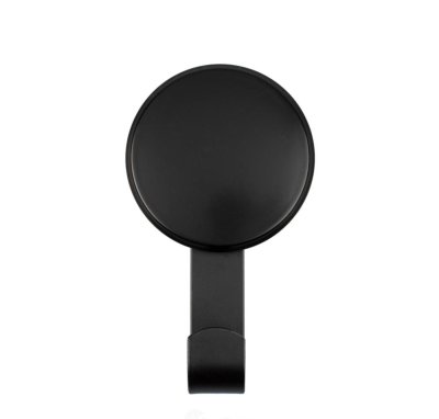 На картинке «Крючок одинарный металл черный на липучке W8002-11»