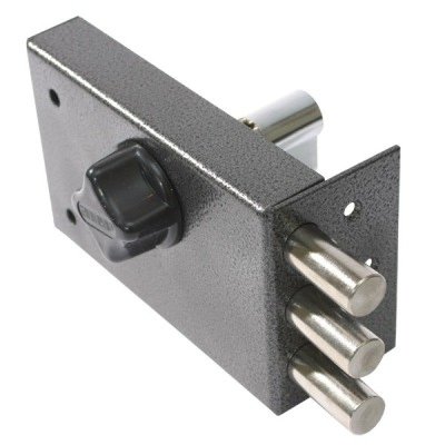 На картинке «Замок накладной ЗНЦ1-5Б (под Сенат MH-118) цилиндровый, 5 ключей»