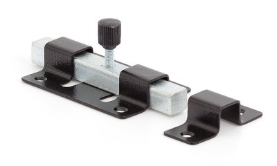 На картинке «Засов дверной "Симеко" ЗЩ 031 квадратный засов, черный (г.Боровичи)»