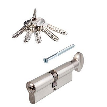 На картинке «Механизм  цилиндровый KALE KILIT 164SMC 80mm, 35+10+35M:NP,5K,STB,к-в,никель»