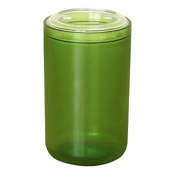 Стакан для зубных щеток Delphinium коллекция Green, пластик