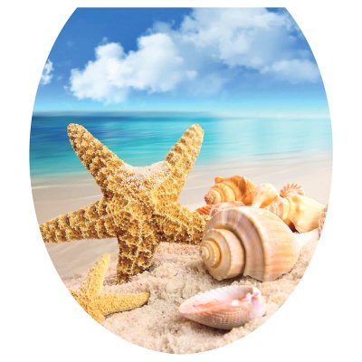 На картинке «Сиденье для унитаза мягкое (пляж) "Сантис" Россия (В-10)»