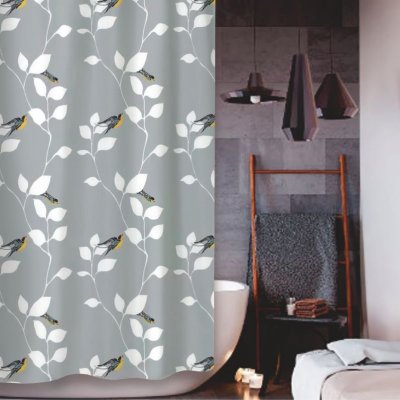 На картинке «Штора для ванной Zenfort "Весна" полиэстер 180х200см, 12 колец, мультиколор»