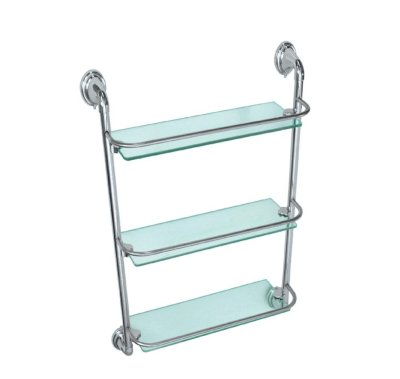 На картинке «Полка стеклянная с бортиком 3-ая 3113»