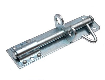 ЗТ-150 Задвижка накладная  полимер (серебрянный антик)