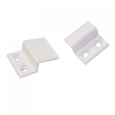 На картинке «Крепление москитной сетки Z-образное, металл, белое (комплект-4шт) (М-К)»