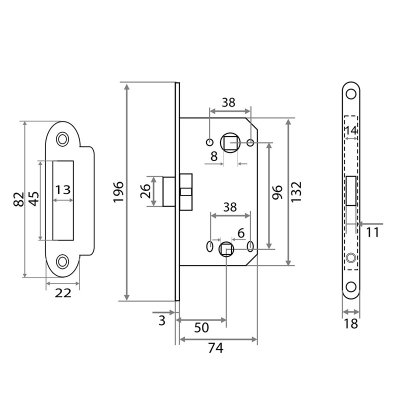 На картинке «Защелка "Trodos" SD600WC беcшумная санузловая (PB) золото»