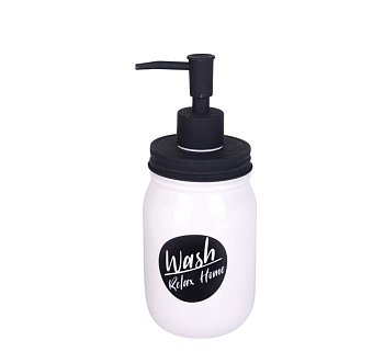 Дозатор для ж_мыла керамика Милкис белый B4391-1