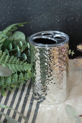 На картинке «Стакан для зубных щеток Delphinium коллекция "Хром", пластик»