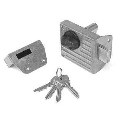 На картинке «Замок накладной ЗН 1-2.1 "Зенит" серебро»