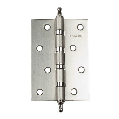 На картинке «Петля "Trodos"100х70х2,5 мм  4BB конус никель (SN)*»