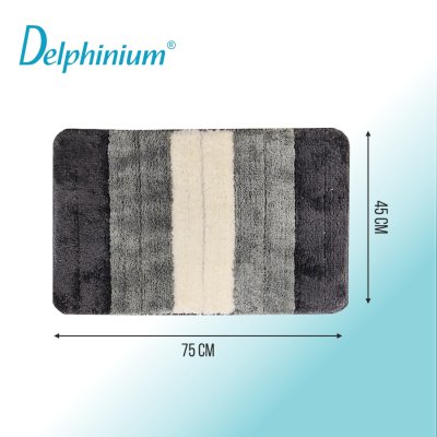 На картинке «Коврик "Палитра" 45х75 см микрофибра, серый»