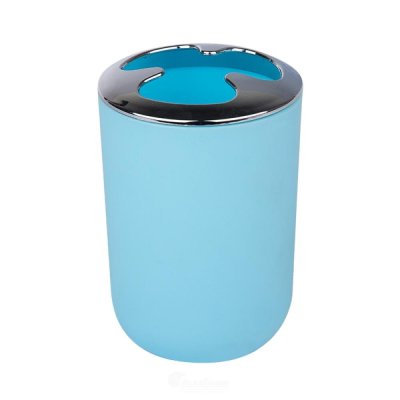 На картинке «Подставка д/зубн. щеток пластик Муар голубой PP0328C-TBH»