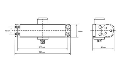 На картинке «Доводчик дверной БУЛАТ ДД 302/3 B-W (25-85 кг) белый»