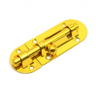 На картинке «Шпингалет SOLLER 80 мм золото »