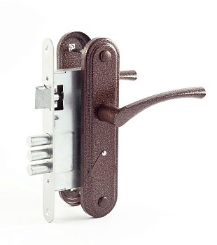 Замок врезной ЗВ9-1-01 Омега сувальдный, медь (г.Димитровград)