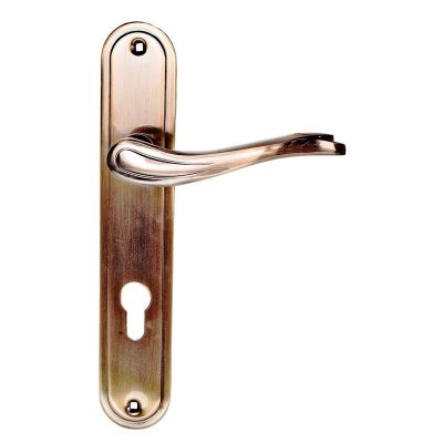 На картинке «Комплект ручек на планке "Trodos" AL59/85-M (AB) бронза (85мм)»