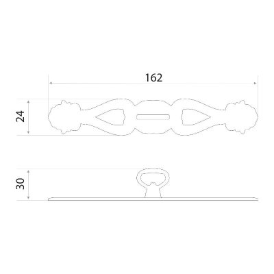 На картинке «Ручка-кнопка "2205" (14.188.33) бронза*»