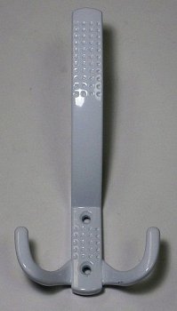 Крючок-вешалка №11 тройной перфо, белый