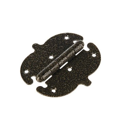 На картинке «Петля накладная фигурная НОЭЗ ПН 5-110 старая бронза»