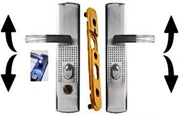 Комплект ручек для китайской двери ML-100 Автомат Standart+с подсветкой, левая